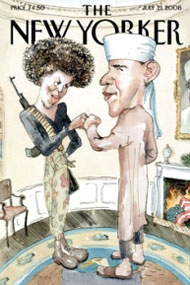 New Yorker cover of Obama