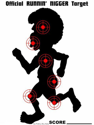 Running Nigger Target