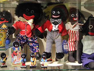 Golliwogs on shelf