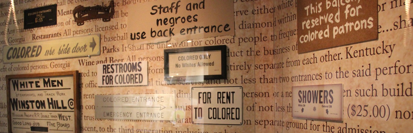 Wall of Jim Crow Laws