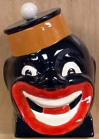 Blackface with red outlet lips