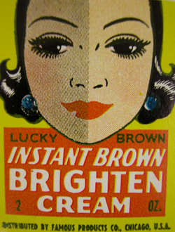 Lucky Brown Instant Brown Brighten Cream Advertisement