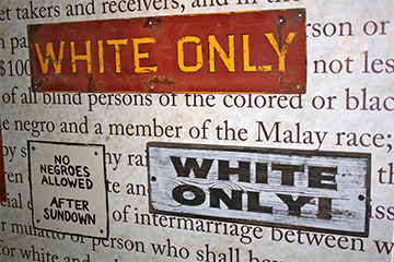 racial segregation signs